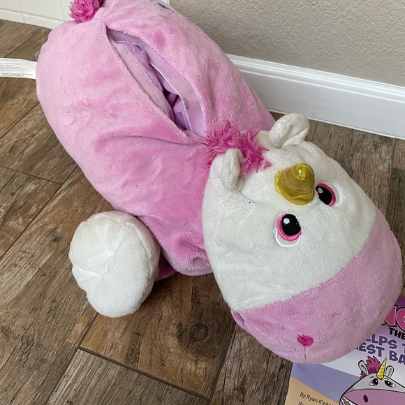 STUFFIES Prancine The Unicorn Plush Pockets -20” - Picture 5 of 7